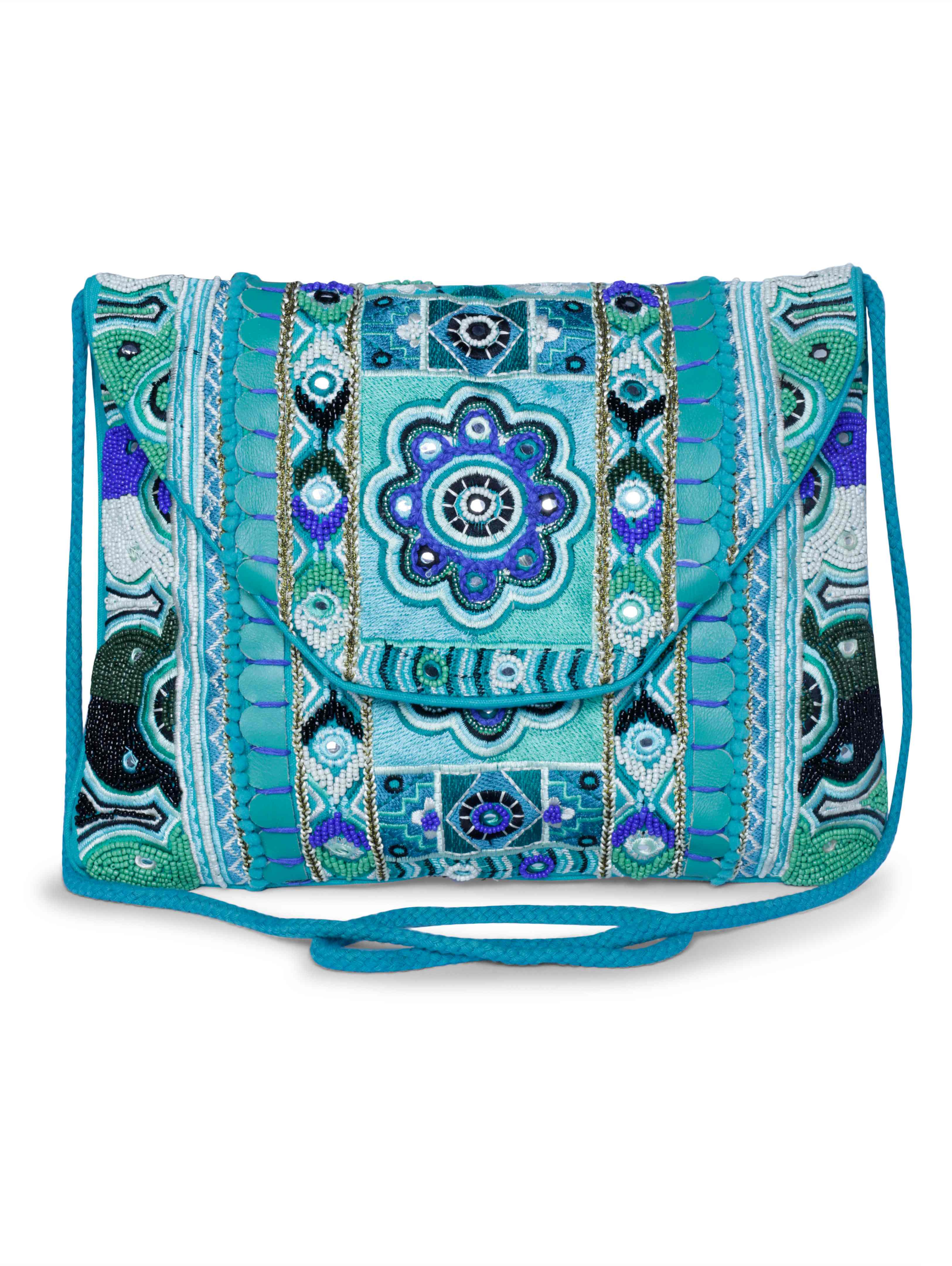 Turquoise waters sling bag