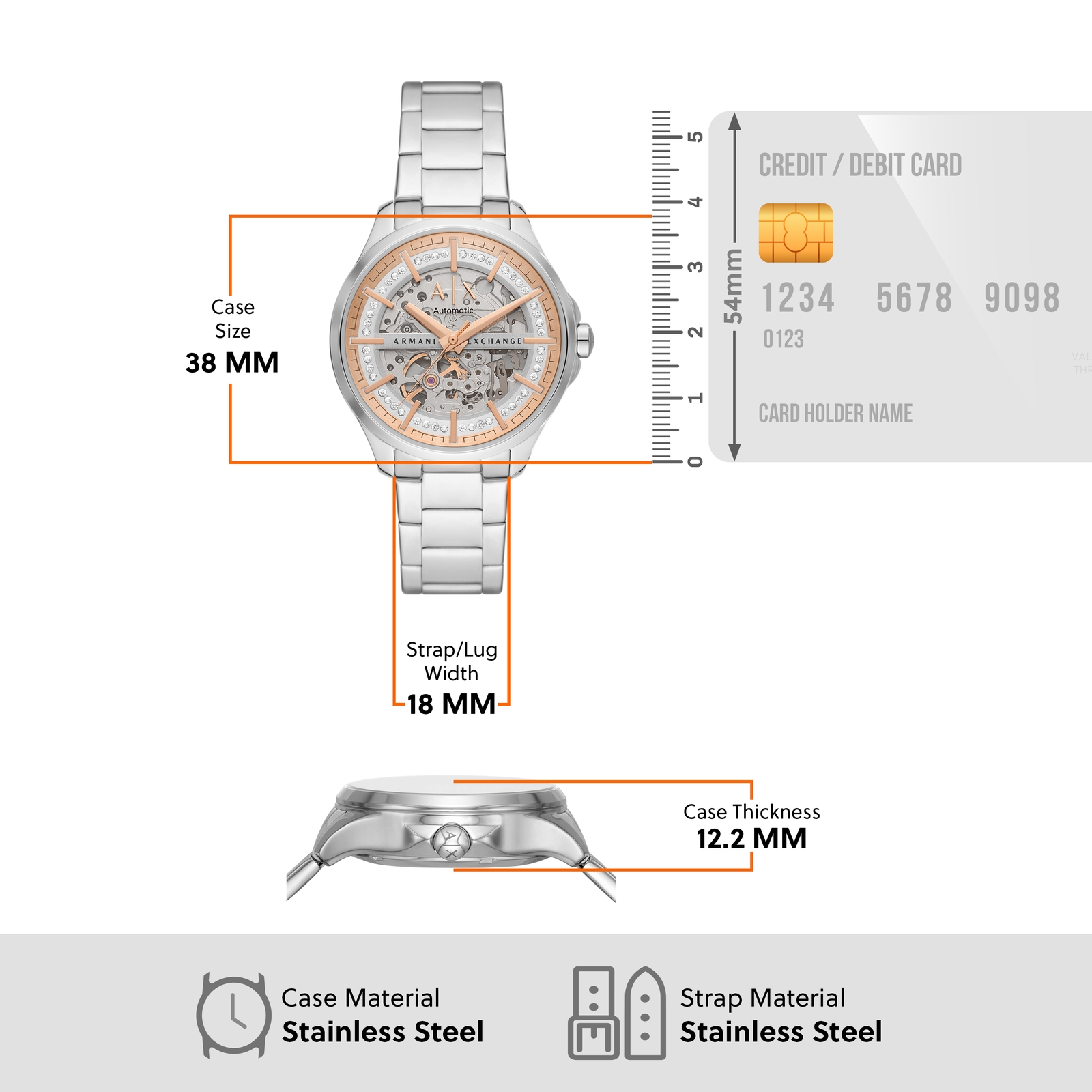 Armani Exchange Silver Watch AX5261