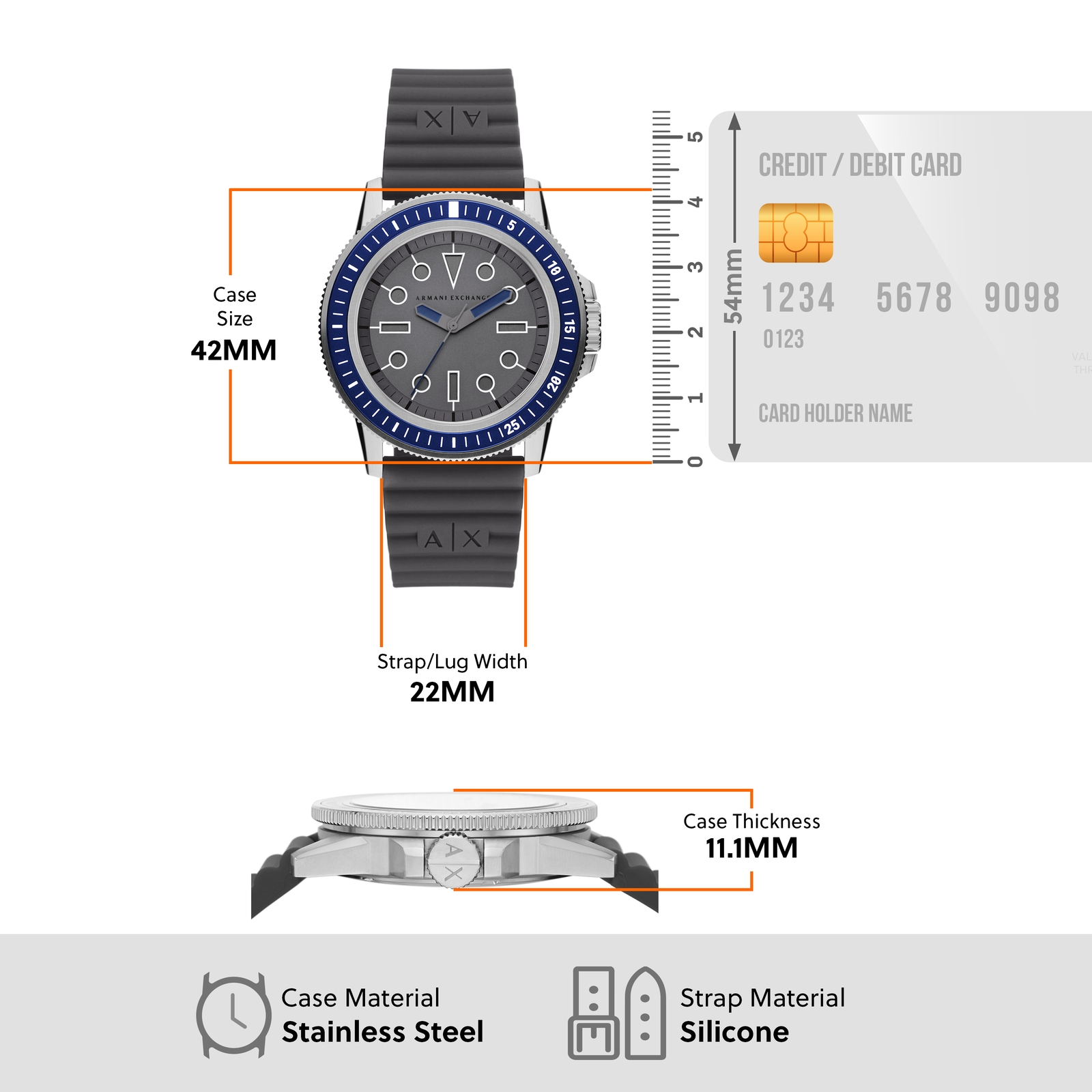 Armani Exchange Grey Watch AX1862