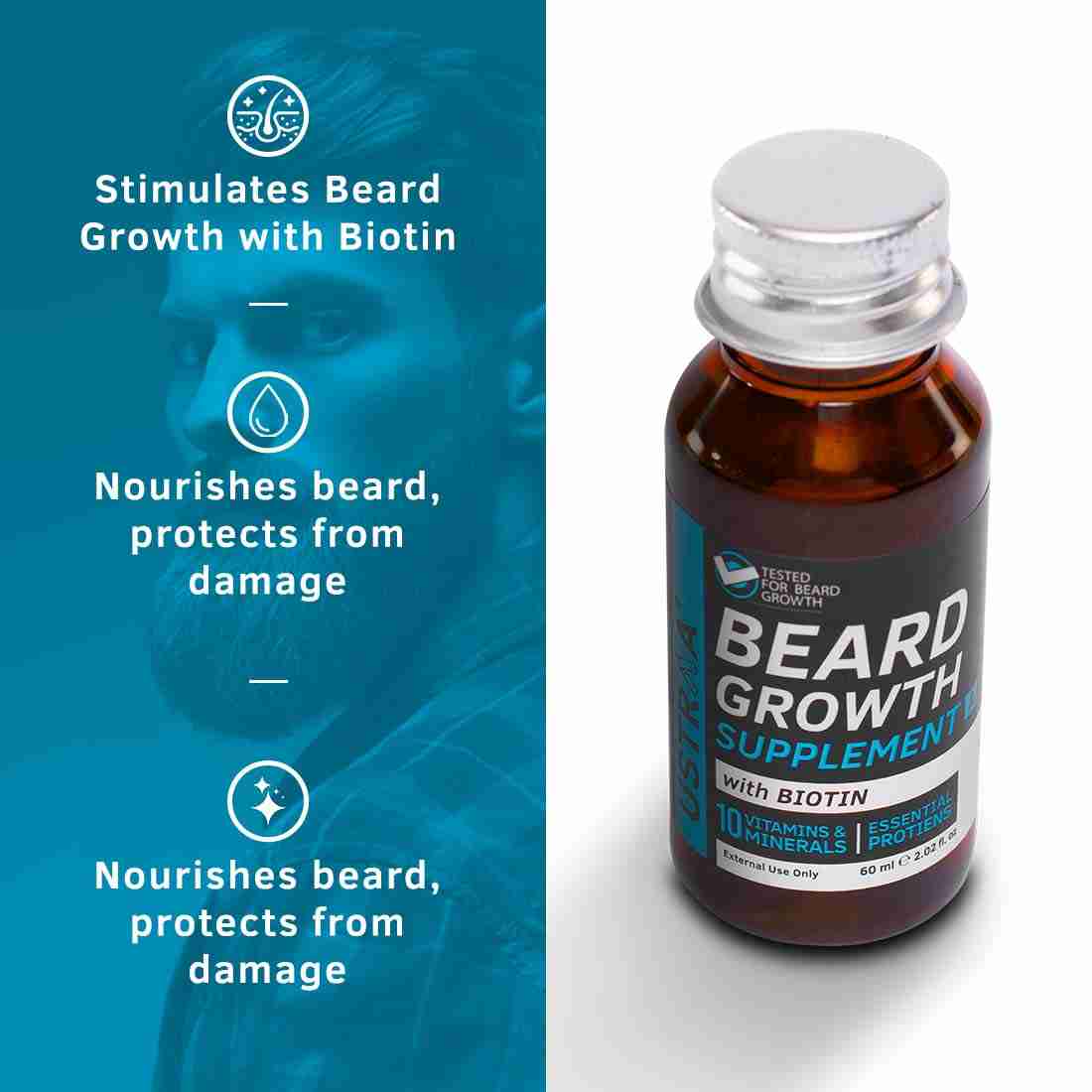 Ustraa Beard growth Supplement60ml