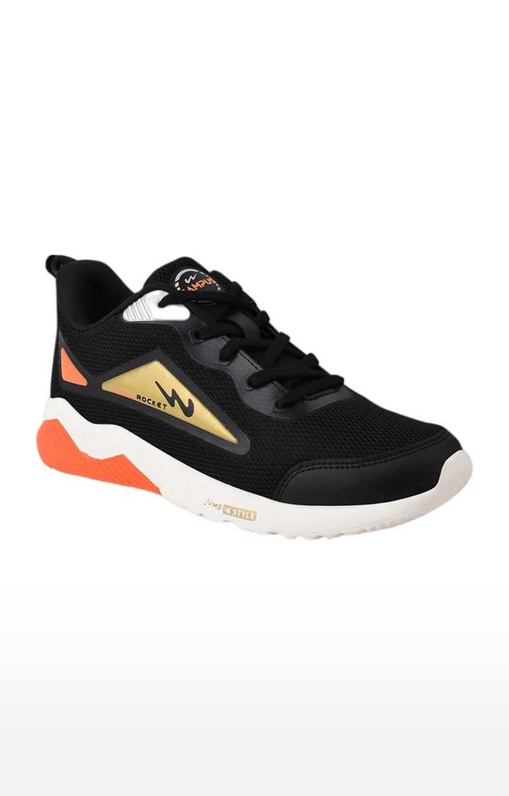 Campus Shoes | Funky-Child Black Outdoor Sport Shoe