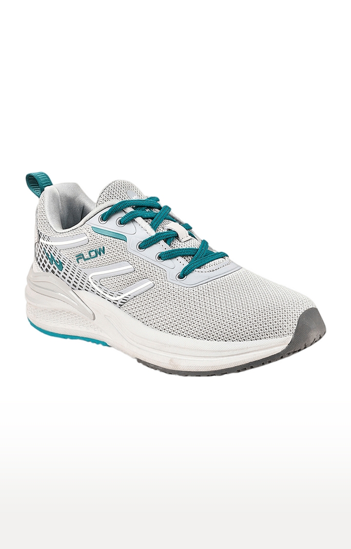 Campus Shoes | Boys Flow Grey Mesh Running Shoes