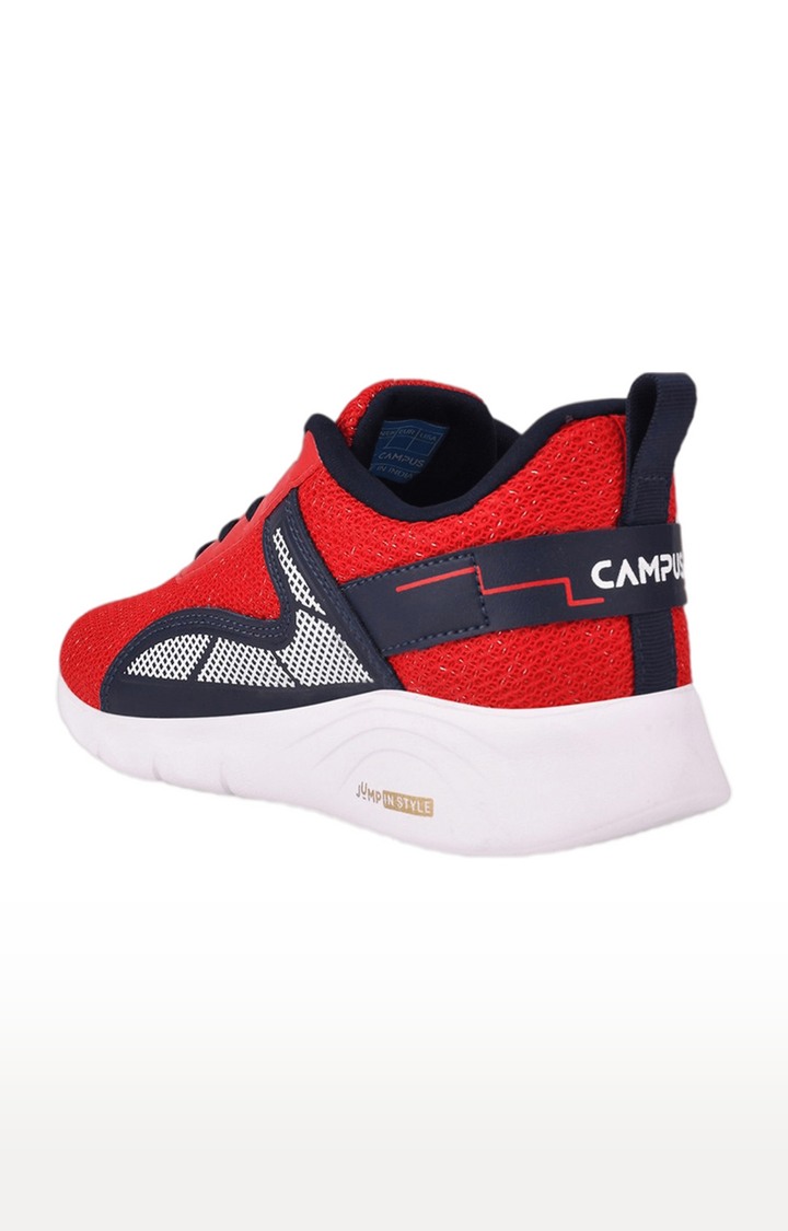 Boy's Red Red Mesh Outdoor Sports Shoes