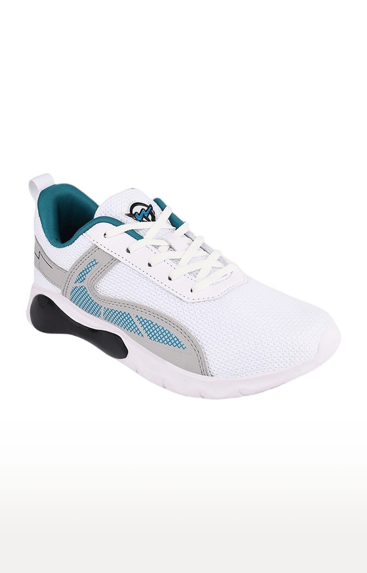 Campus Shoes | Boy's Camp White Mesh Outdoor Sports Shoes