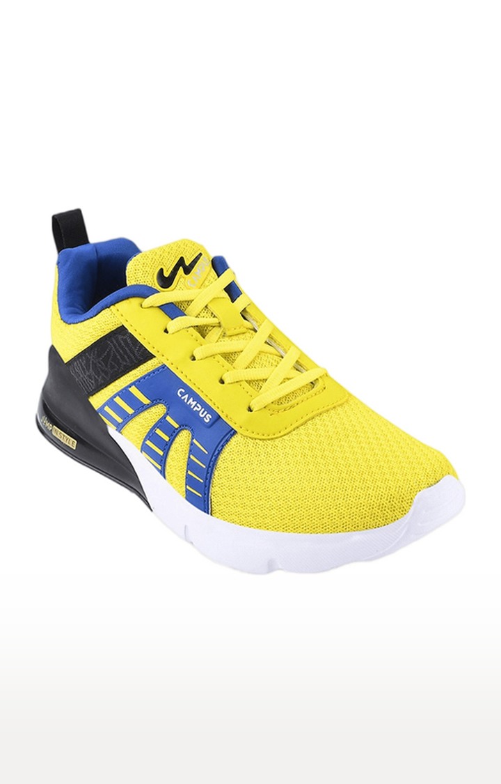 Yellow Unisex Mesh Running Shoes