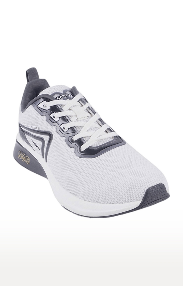 Campus Shoes | Unisex  White Mesh Running Shoes