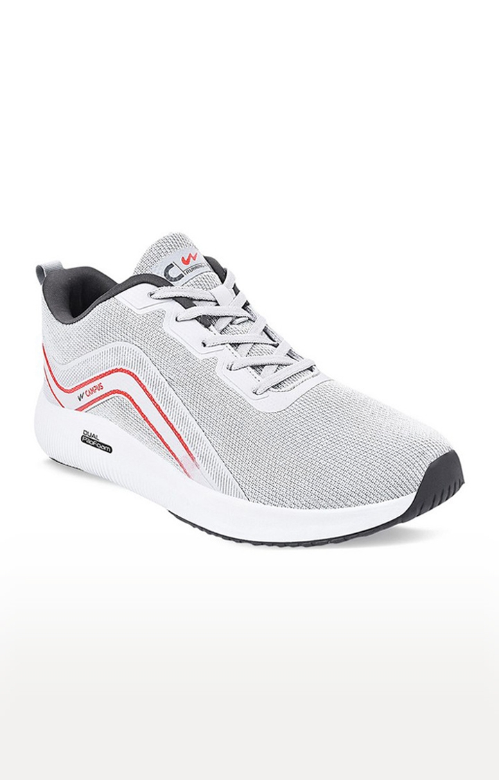 Campus Shoes | Men's Camp Grey Mesh Running Shoes