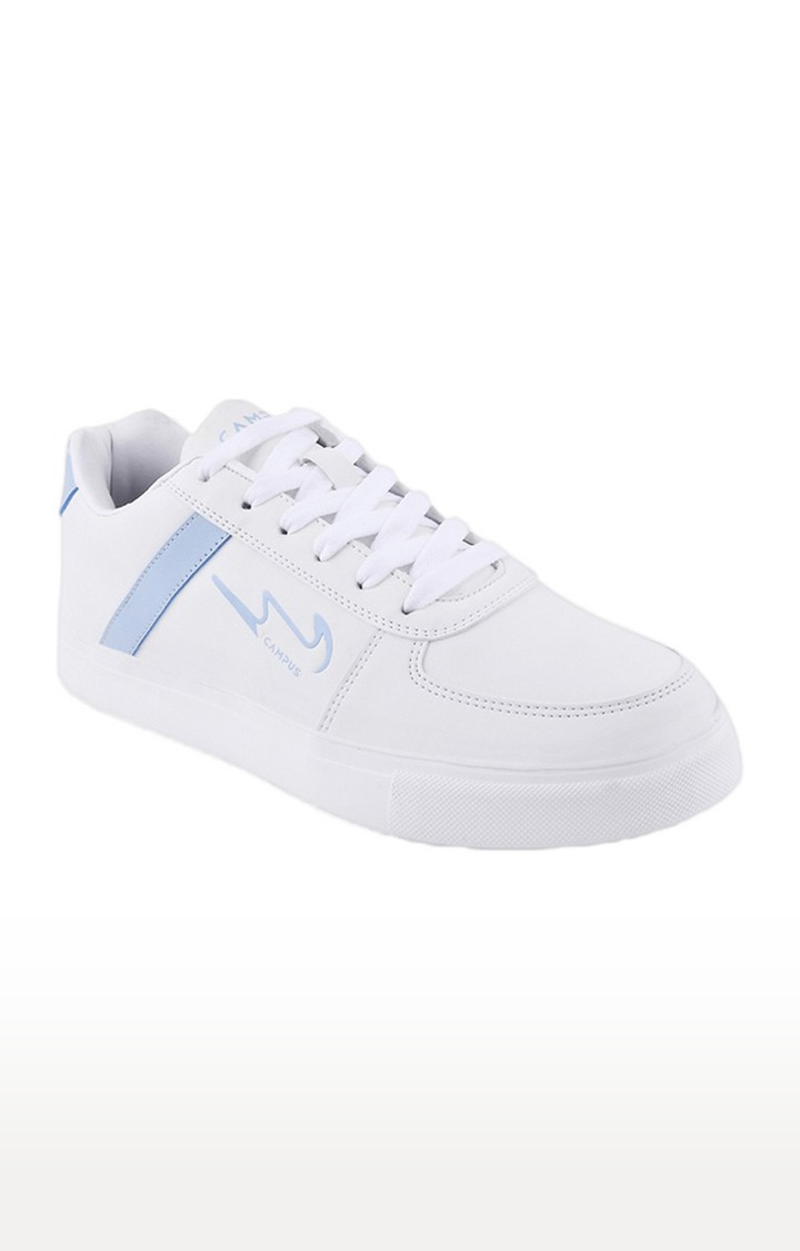 Men's White PU Sneakers