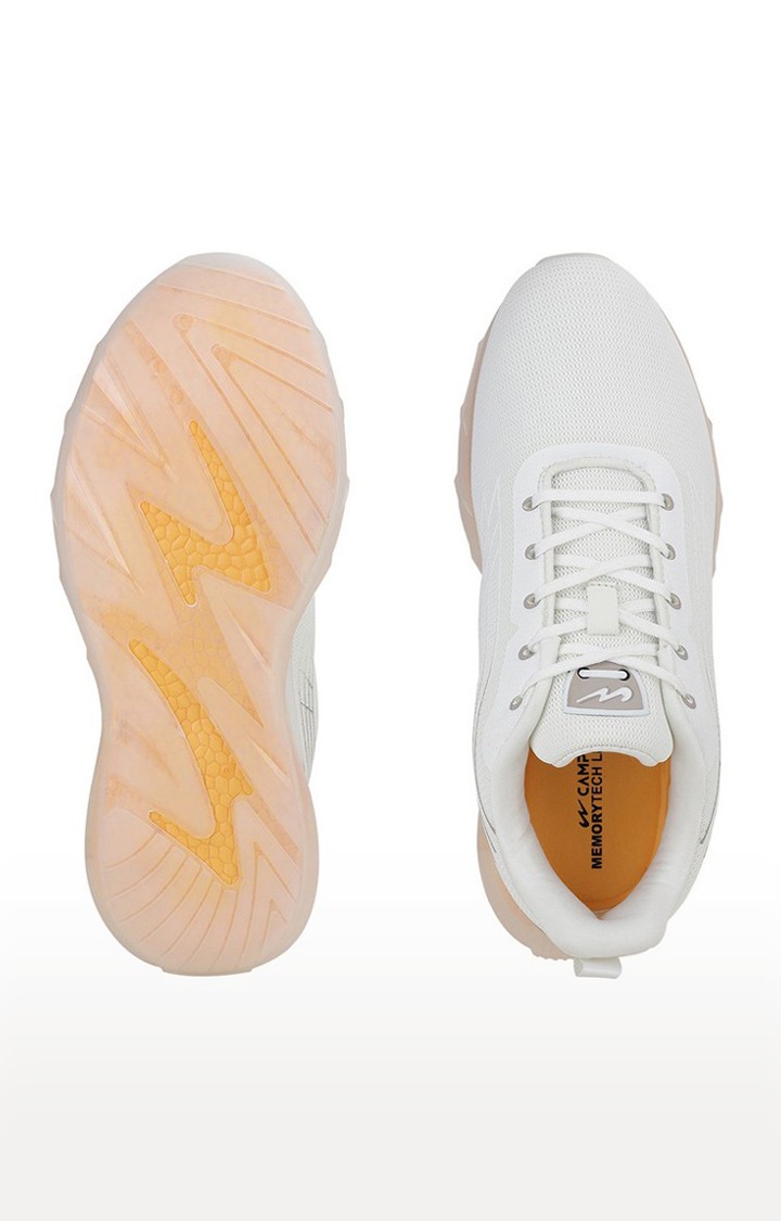 Men's KIZER Beige Mesh Running Shoes