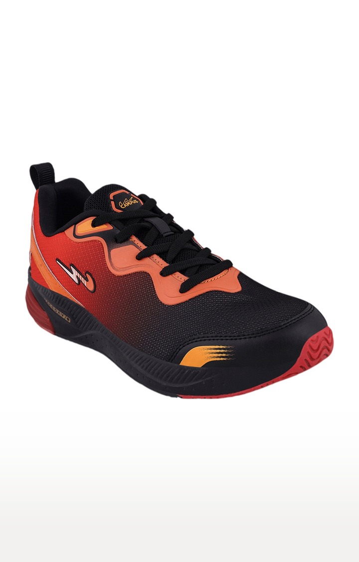 Men's FANSHOE-2 Black Mesh Running Shoes