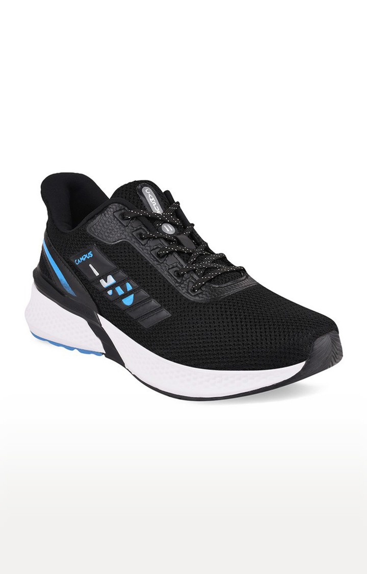 Men's Lestor Black Mesh Outdoor Sports Shoes
