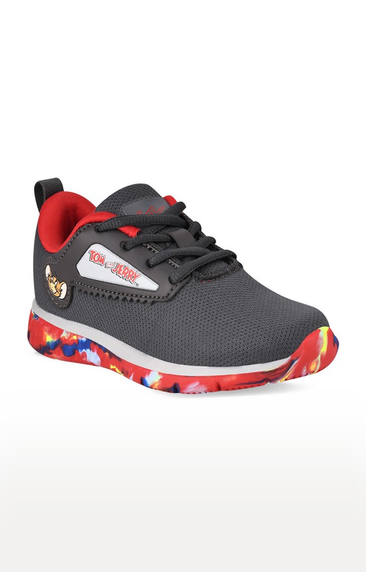 Girls Benn Grey Mesh Running Shoes