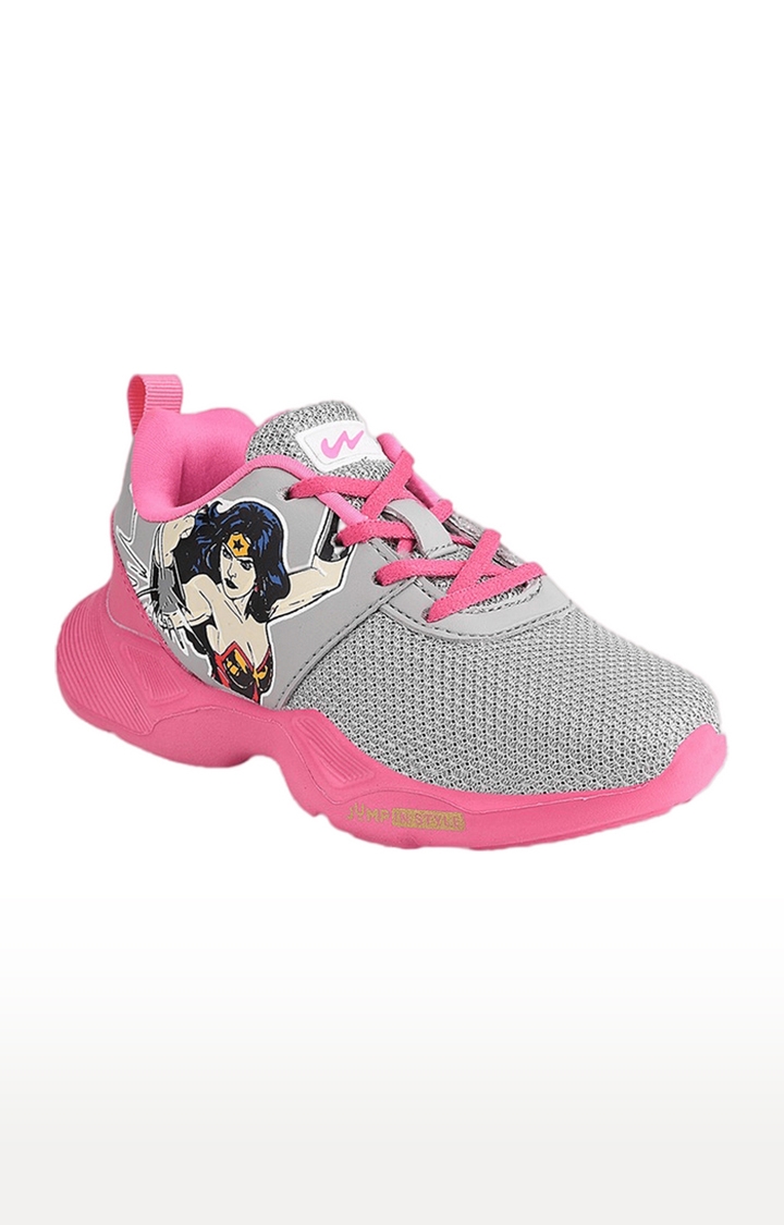Boy's Camp Grey Mesh Running Shoes
