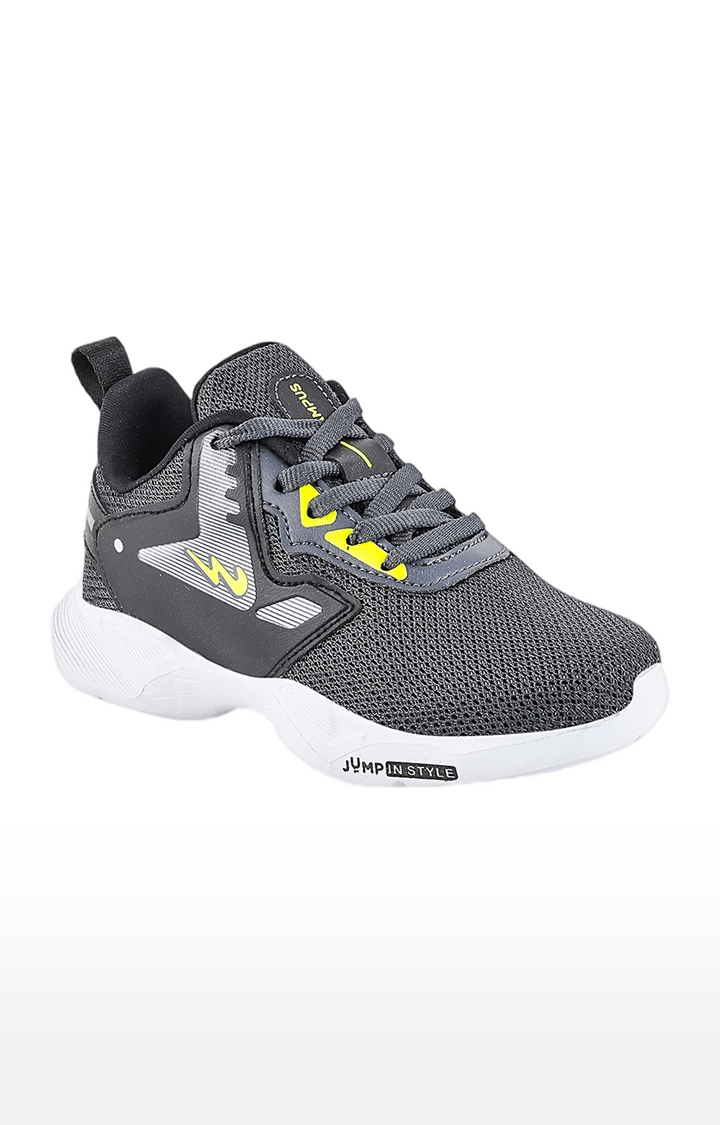 Campus Shoes | Boy's BLUTO Grey Mesh Running Shoes