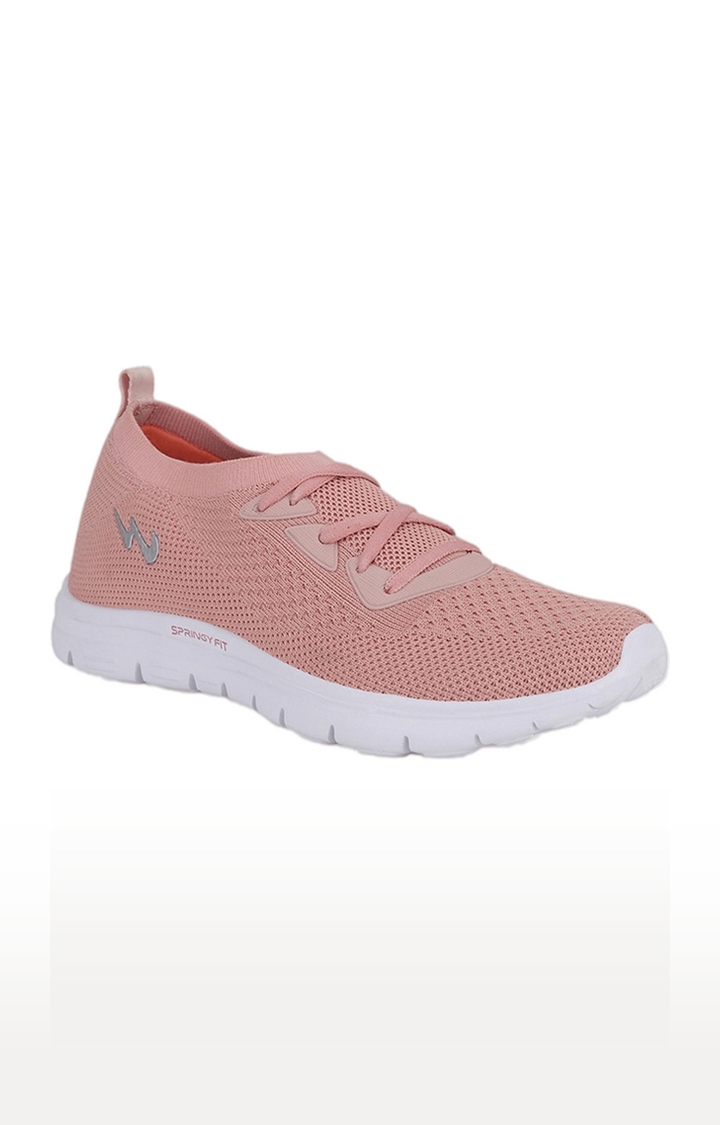 Women's Jelly Pink Mesh Indoor Sports Shoes