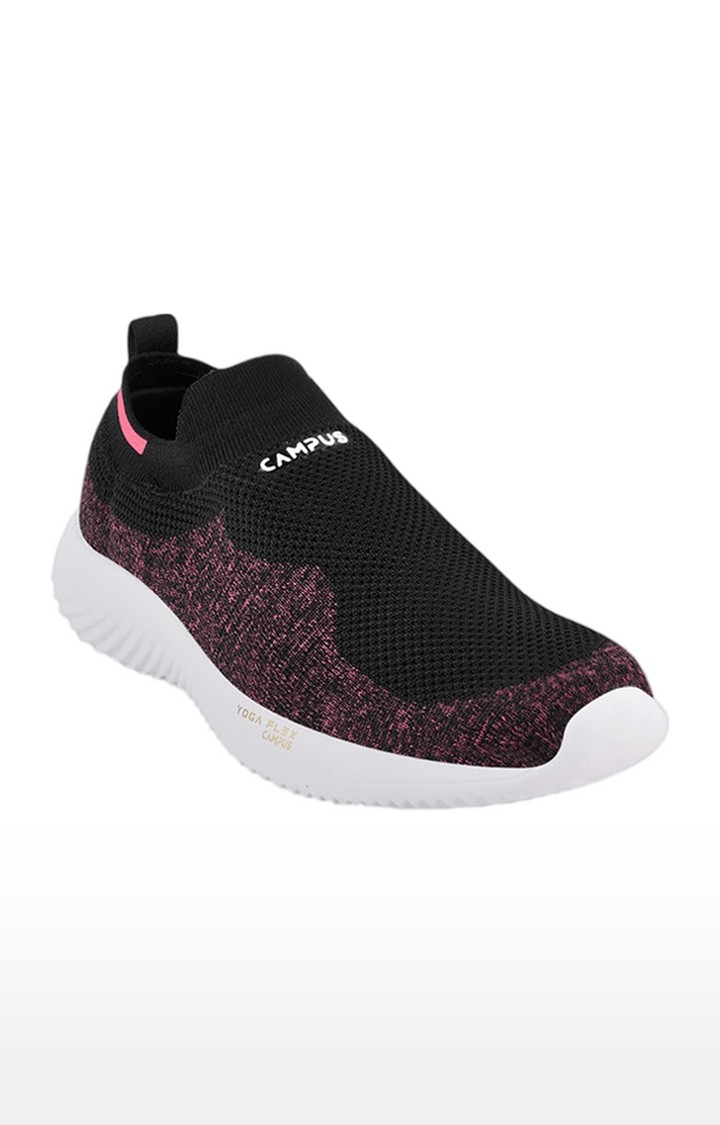 Women's Women's'S Black Mesh Casual Slip-ons