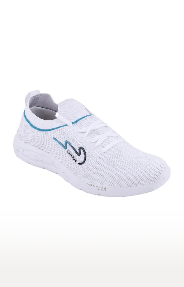 Women's White Mesh Indoor Sports Shoes
