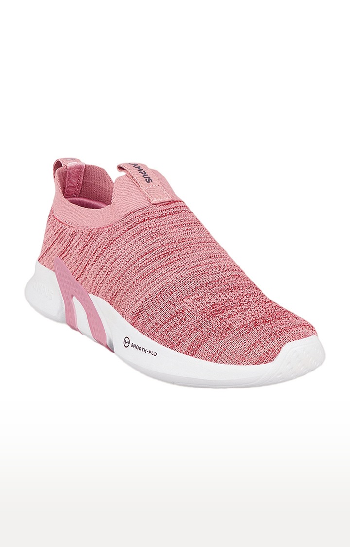 Women's Alura Pink Mesh Casual Slip-ons