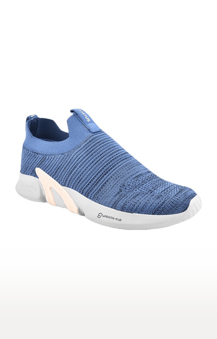 Women's ALURA Blue Mesh Casual Slip-ons