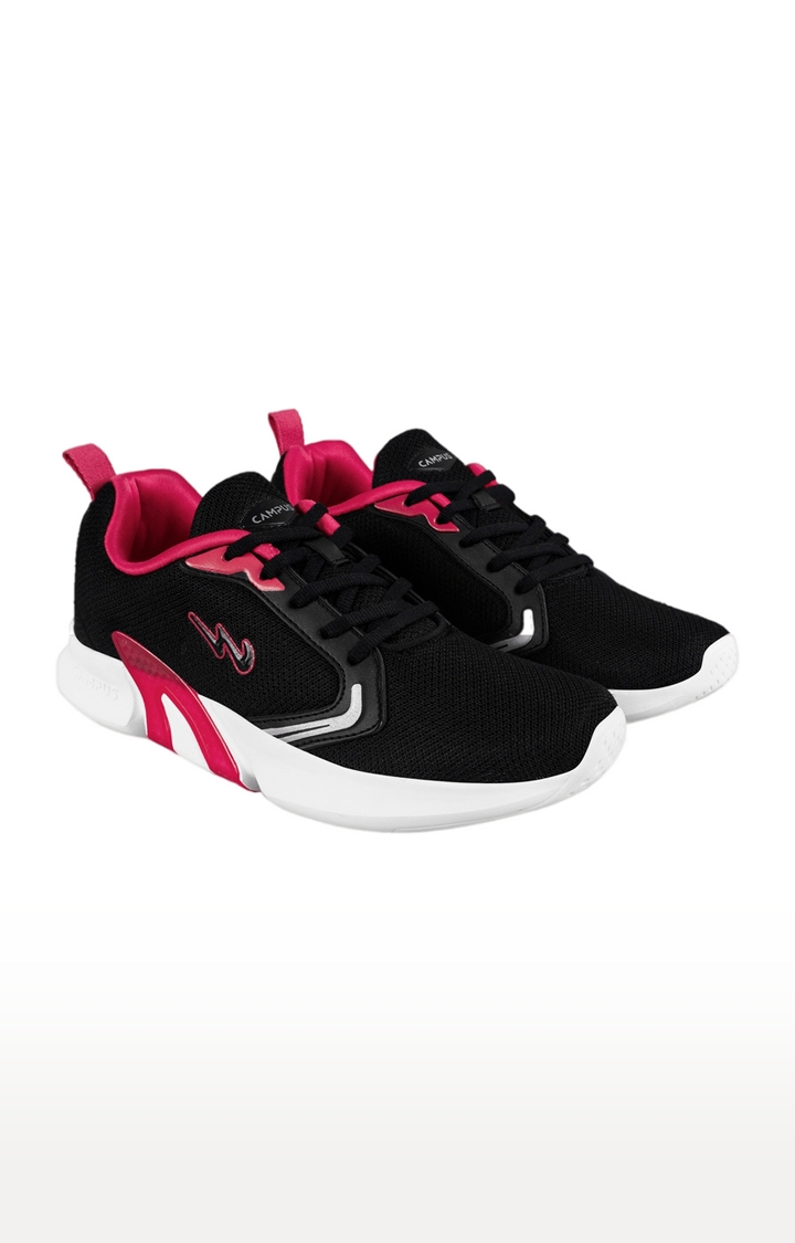 Women's DRIFT Black Mesh Running Shoes
