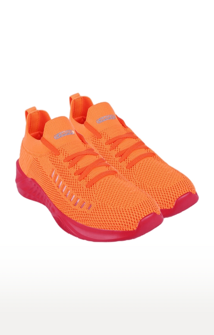 Women's  Orange Mesh Running Shoes