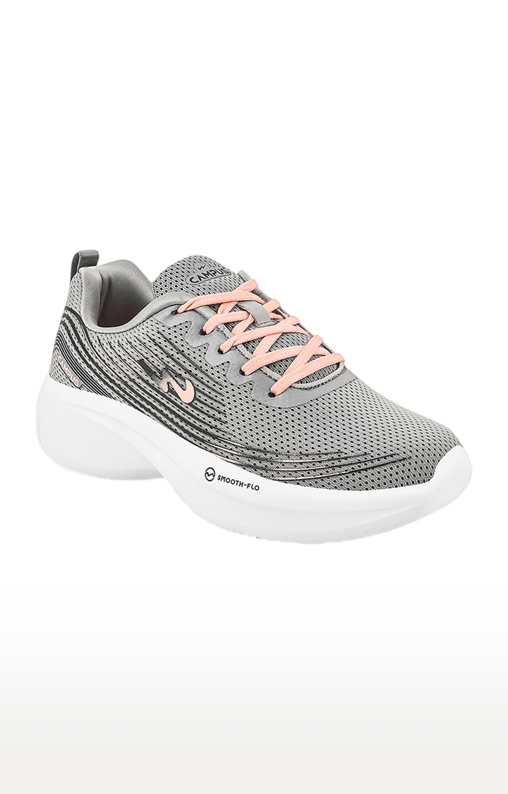 Women's Camp-Lex Grey Mesh Running Shoes