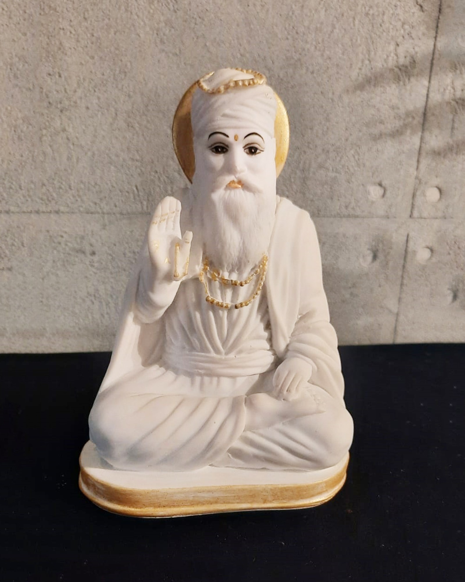 Order Happiness Marble Look Guru Nanak Dev Resin Statue/ Idol