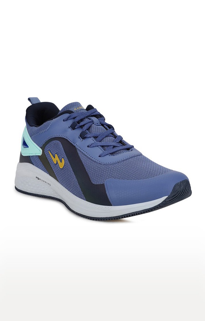 Men's Omax Blue Mesh Running Shoes