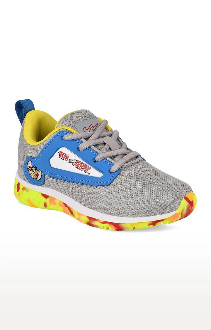 Girls Benn Grey Mesh Running Shoes