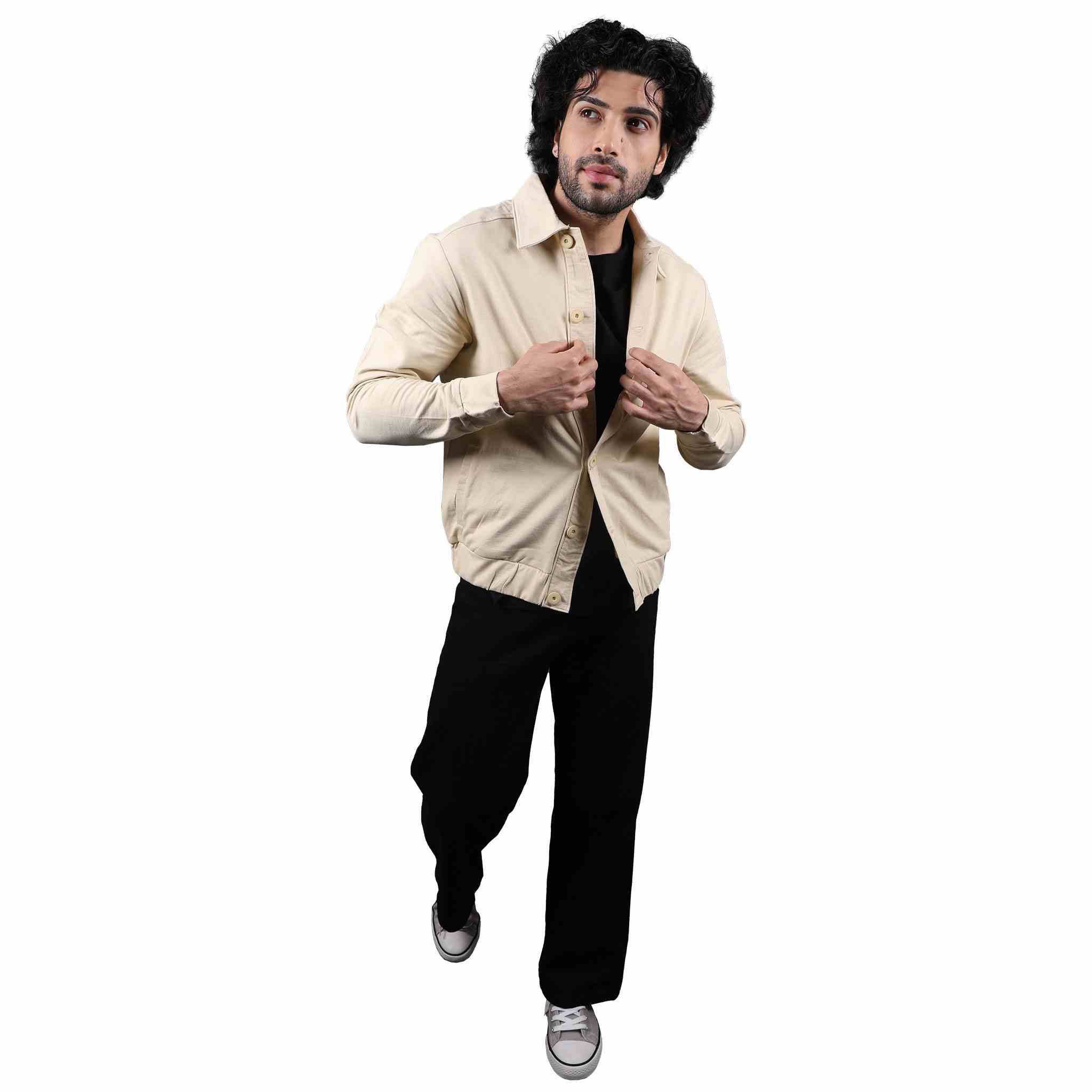 GT X KGL: Urban Jungle Collared Jacket - Beige
