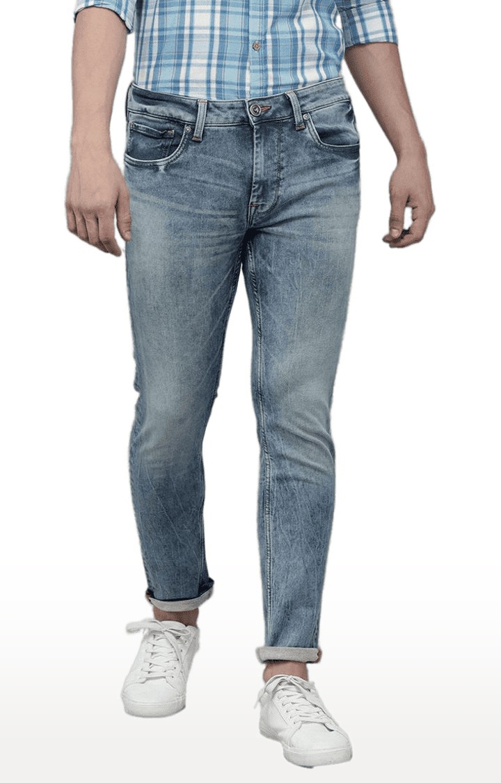 Voi Jeans | Men's Blue Polycotton Slim Jeans