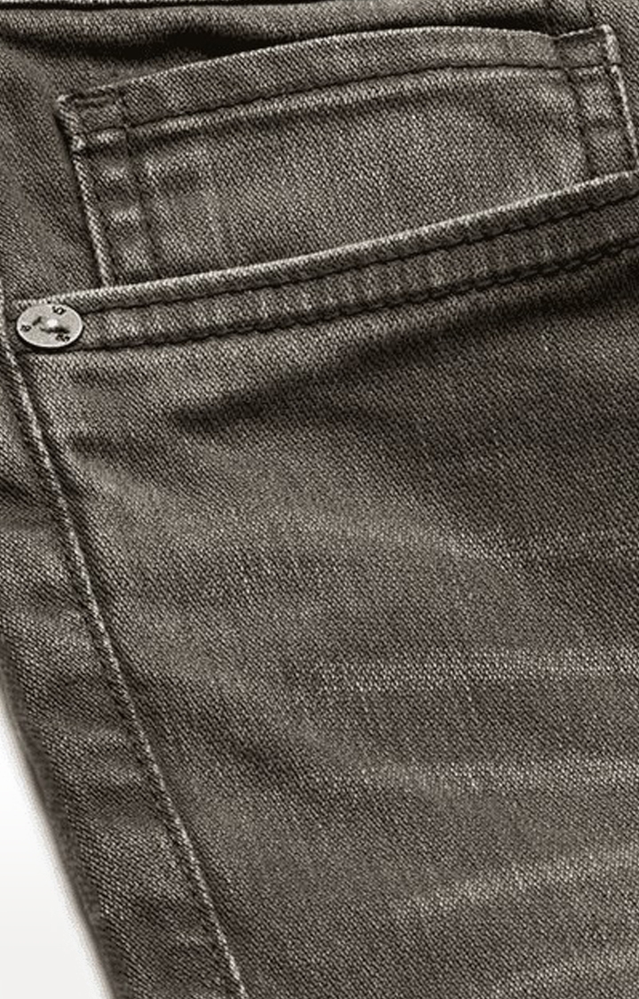 Men's Green Cotton  Regular Jeans