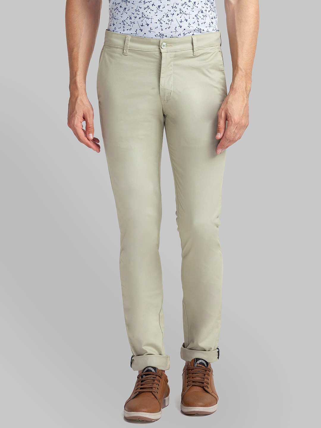 PARX Medium Green Formal Trouser