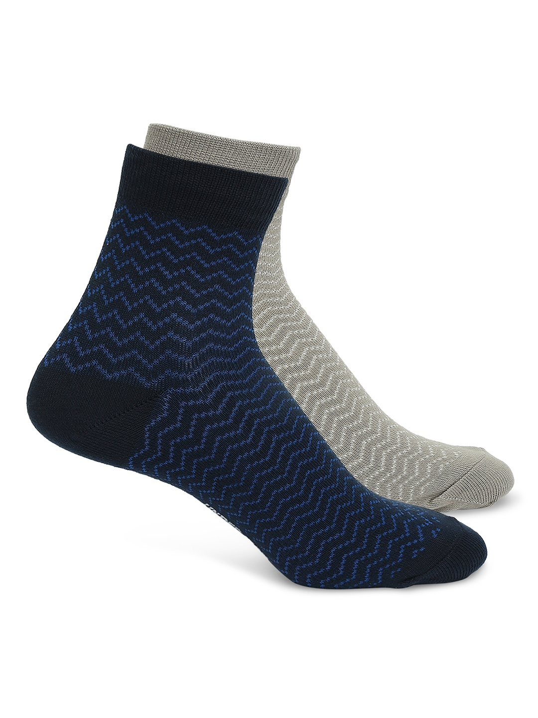 spykar | Underjeans by Spykar Premium Navy & Khaki Ankle Length Socks - Pack Of 2