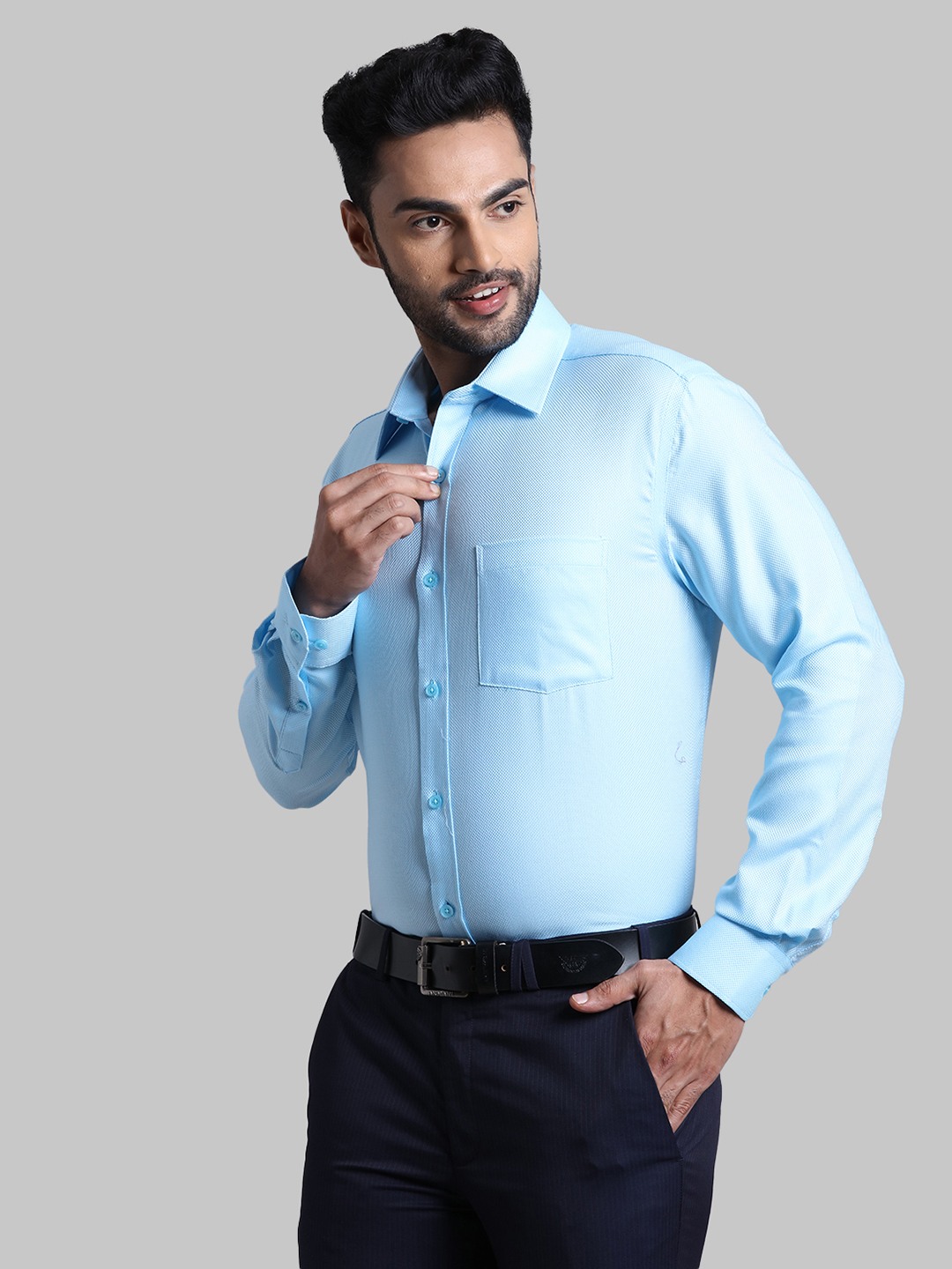 turquoise blue formal shirt