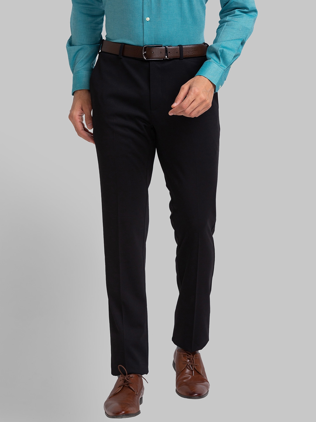 Textured Formal Trousers In Black B90 Facum