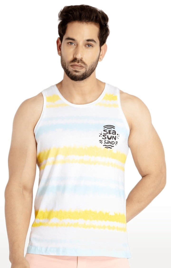 Mens Printed Sleeveless T-shirt