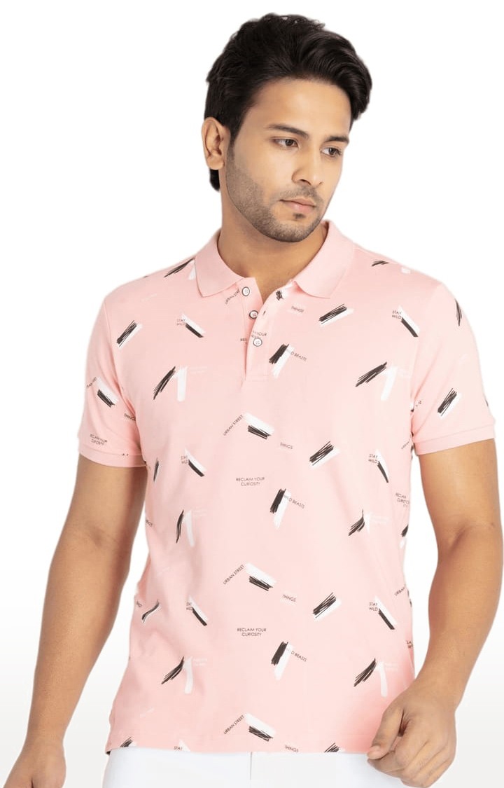 Mens All Over Printed Polo T-Shirt