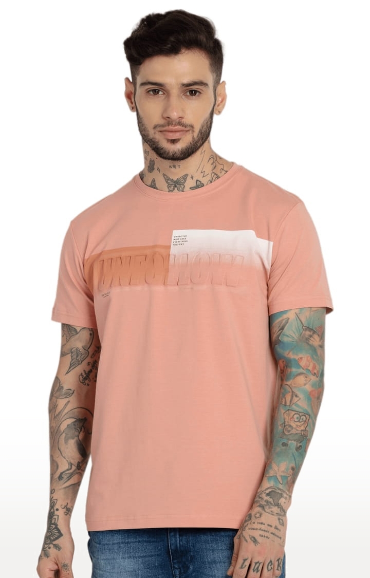 Mens All Over Printed Round Neck Tshirt