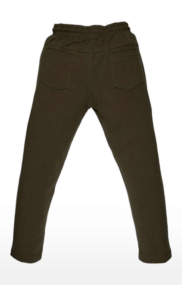 Status Quo | Men's Green Polyester Solid Trackpant