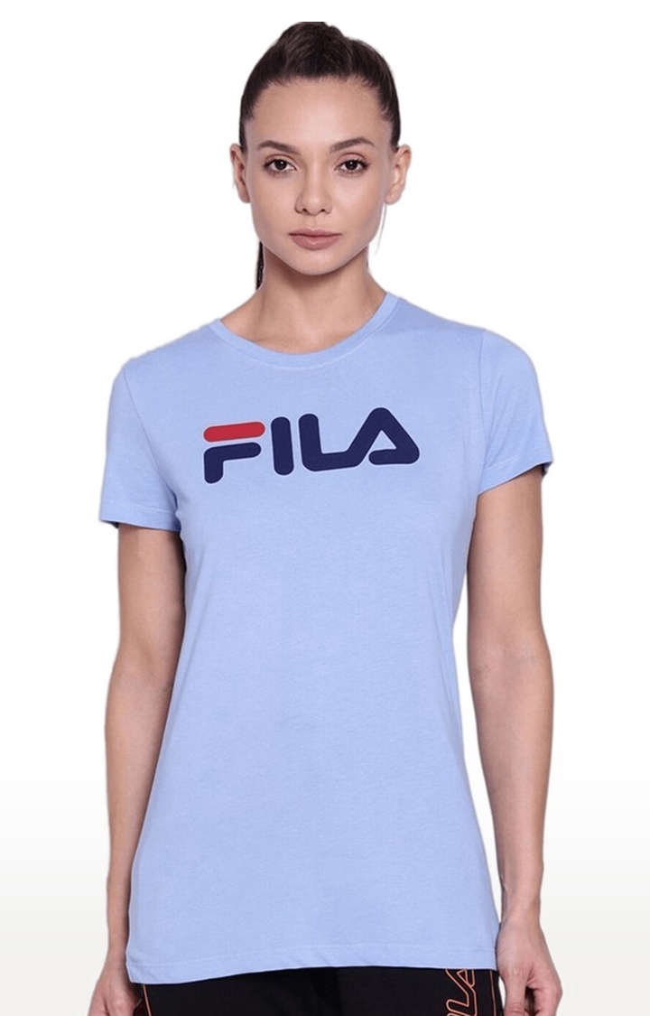 Women's Blue Cotton T-Shirts
