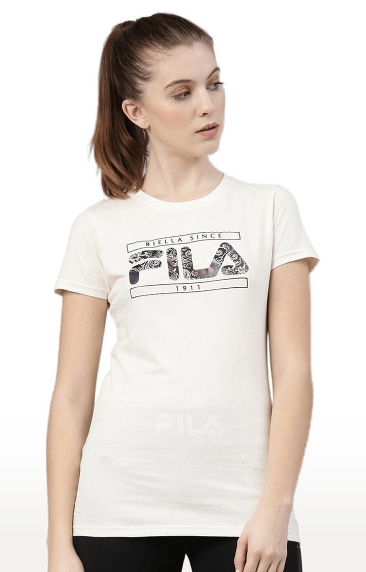 Women's White Cotton T-Shirts