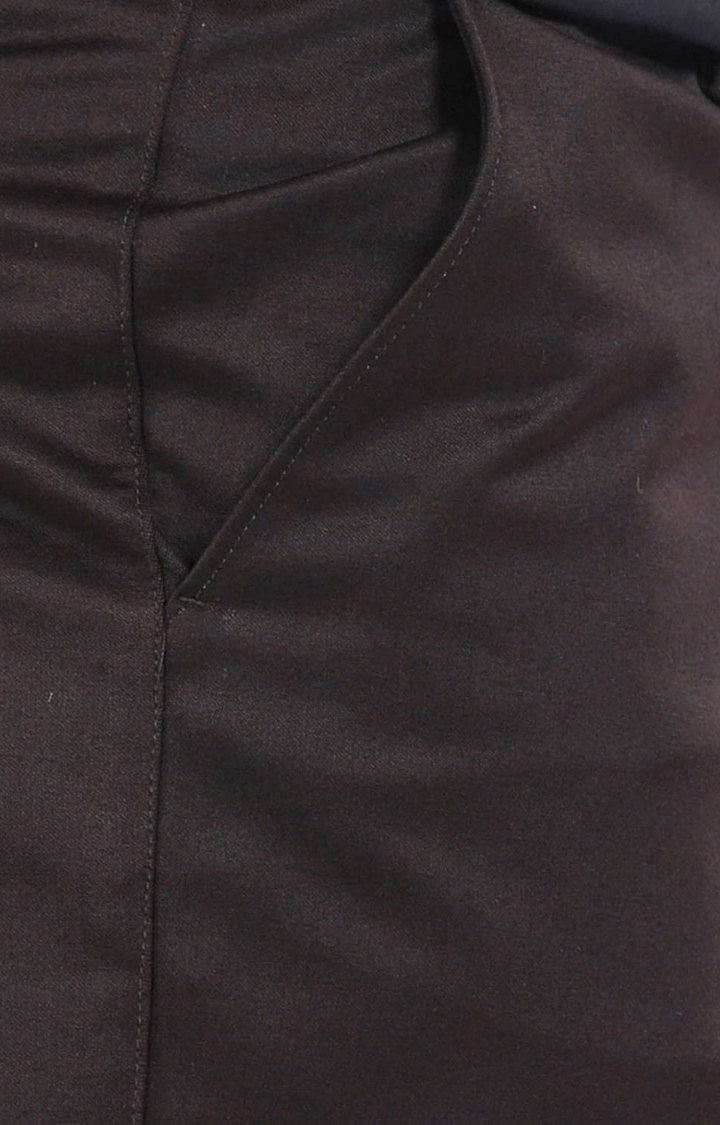 Basics Dark Green Slim fit Casual Trouser