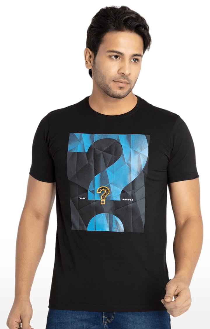 Mens Printed Round Neck T-Shirt