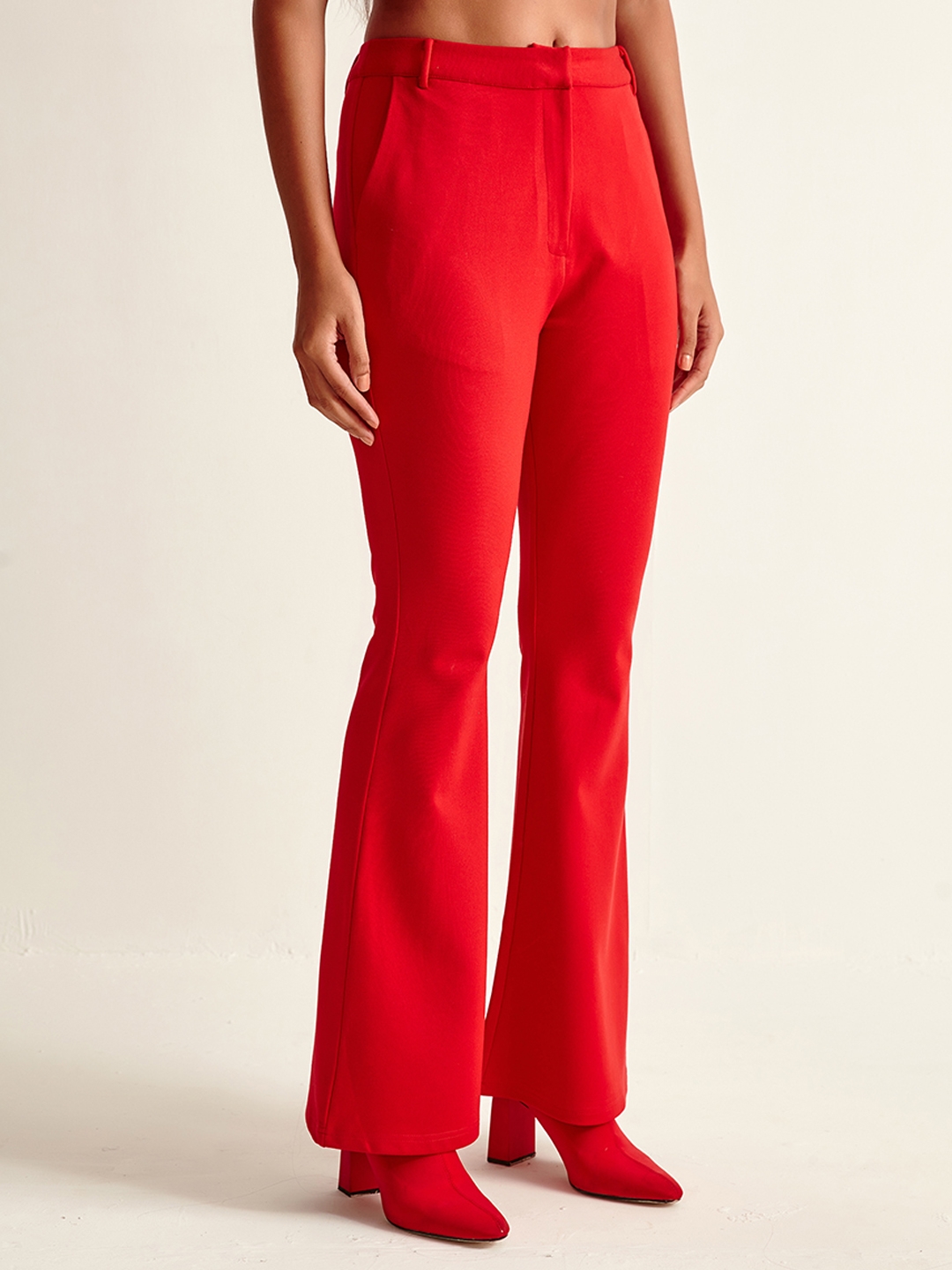 THR3LETTER Coord Set  Buy THR3LETTER Red Romance Co Ord Loose Fit Shirt  High  Waisted Trousers Set of 2 Online  Nykaa Fashion