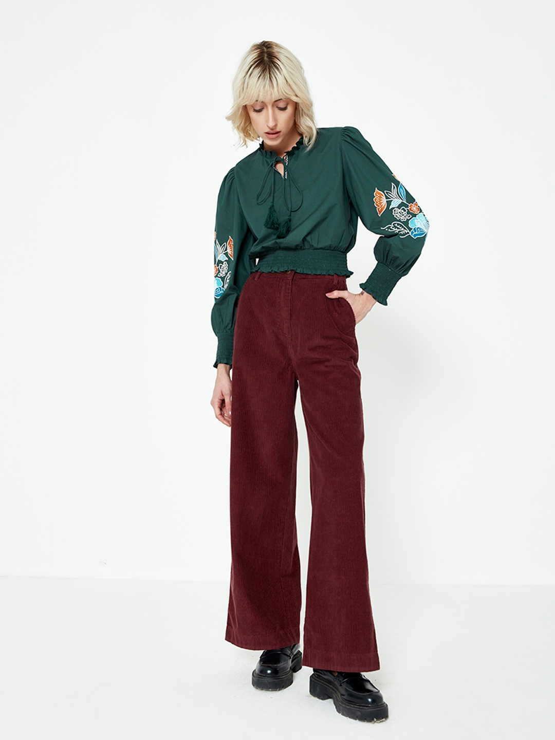 Cover Story | Brown Corduroy Flared Trousers