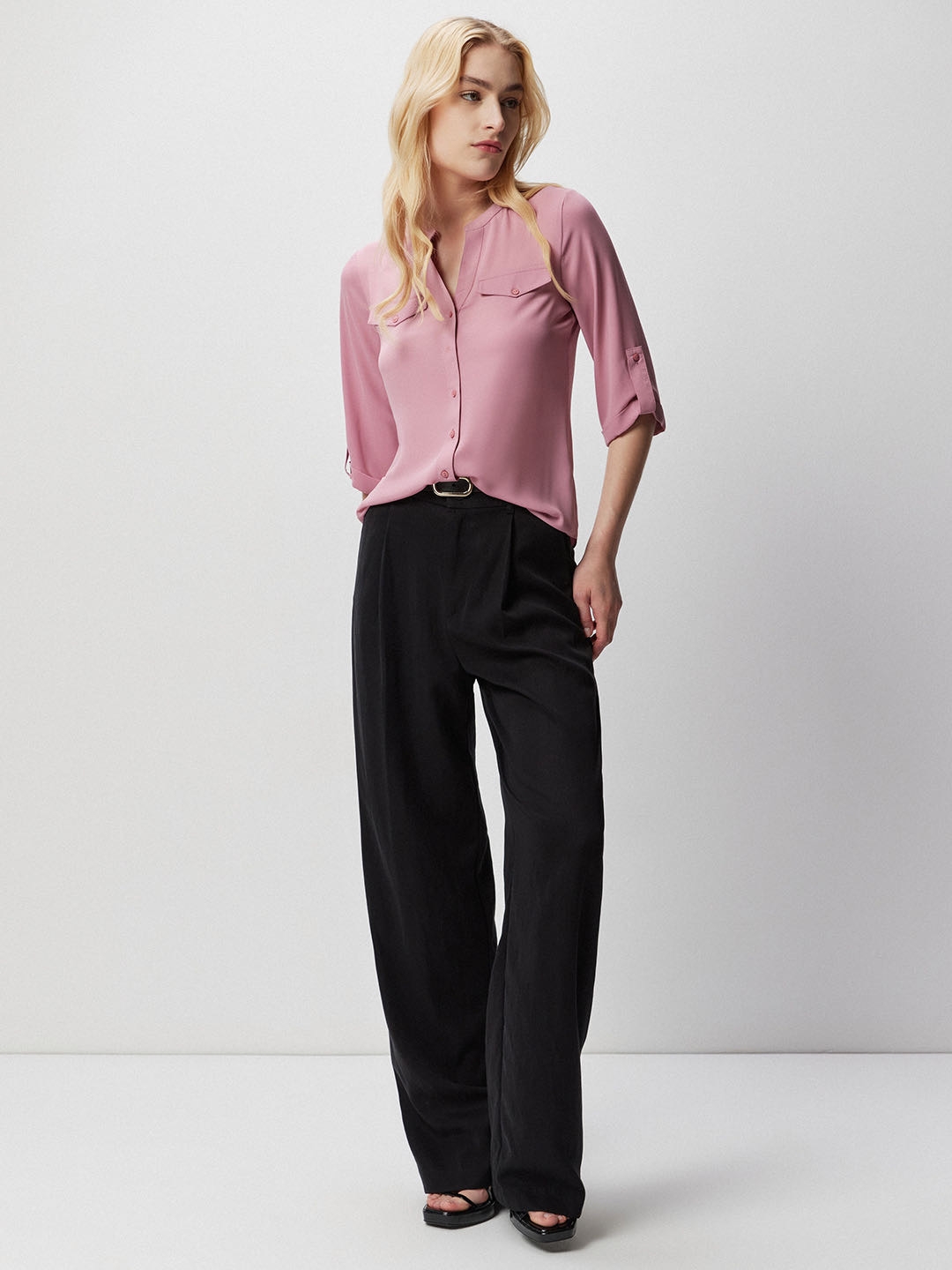 Cover Story | Pink Band Collar Shirt