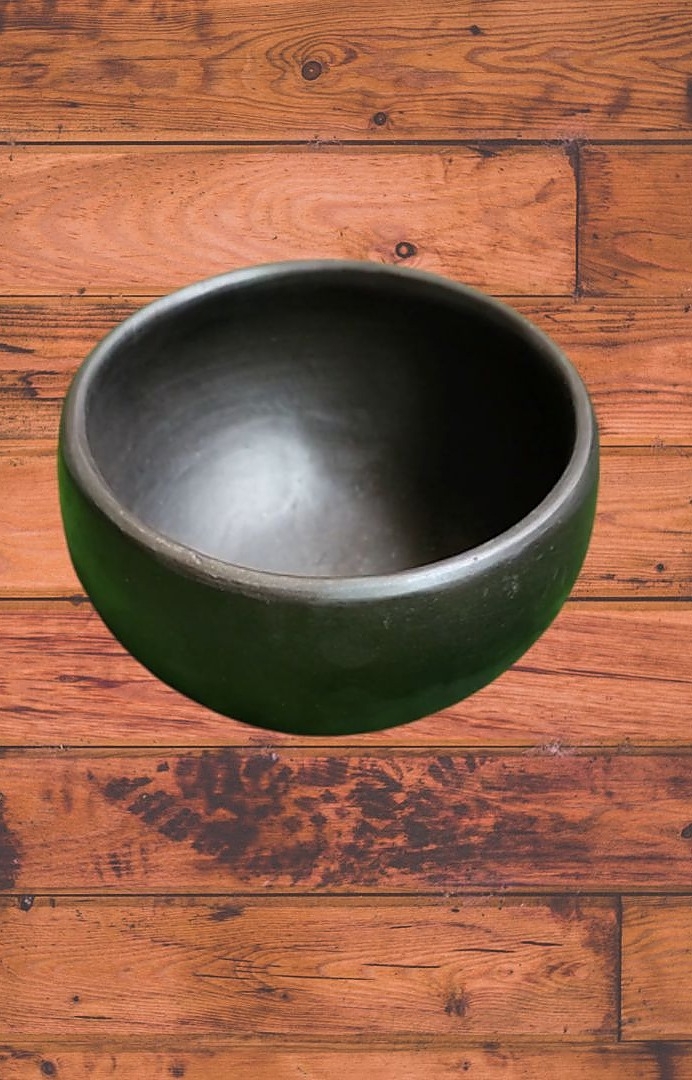 Handmade black clay Glaze free veg curry bowls