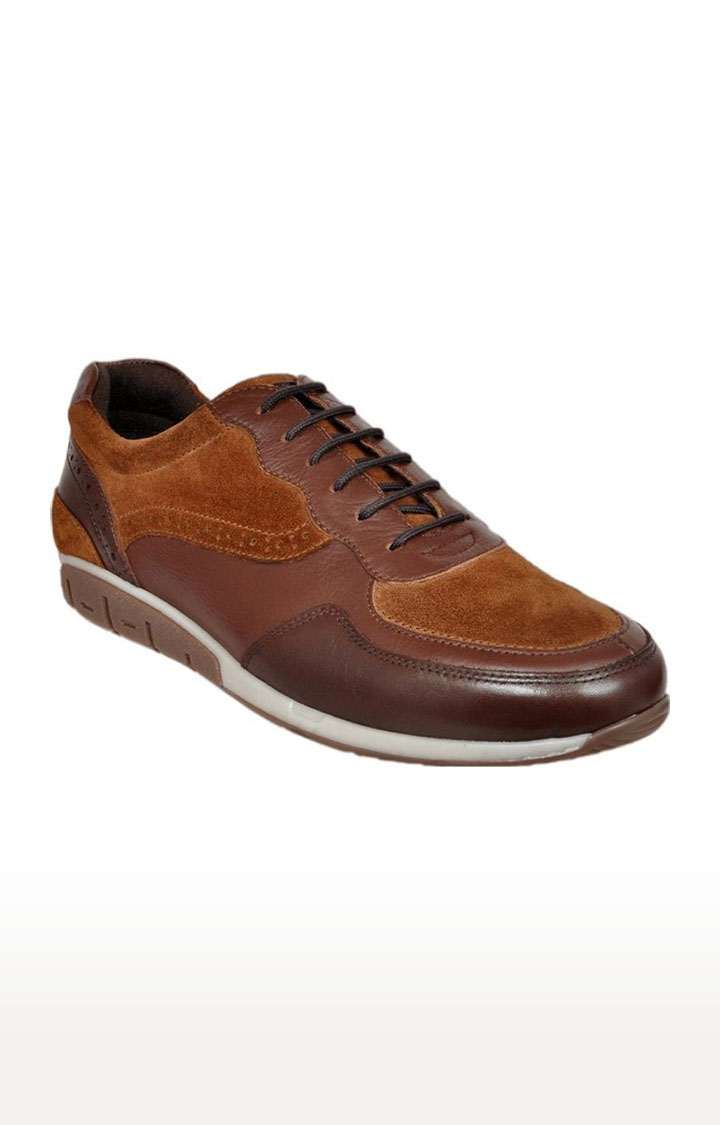 Men's Brown Leather Casual Lace-ups
