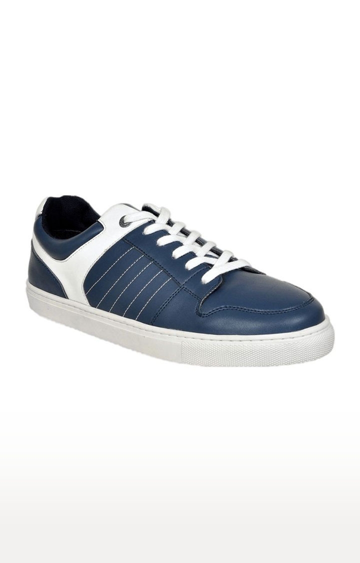 Men's Blue PU Sneakers